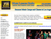 Tablet Screenshot of los-angeles-summer-music-camps.com